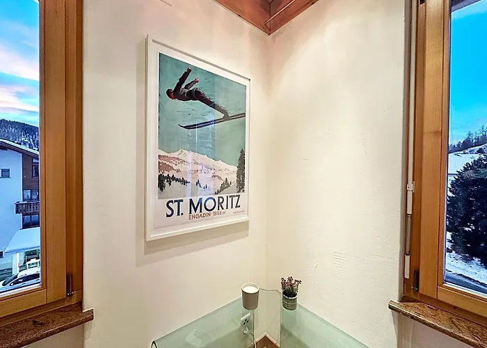 Attika - 85m2, Holz, Ausblick, Mit Garage - Me17-a * Pontresina