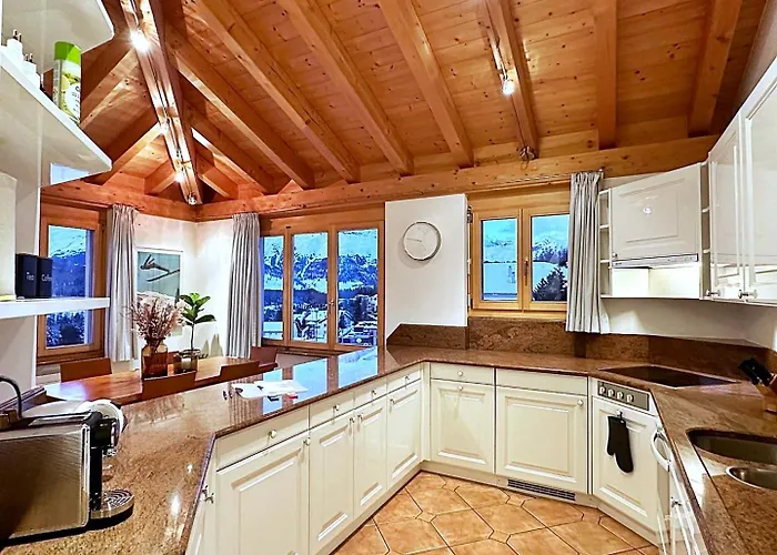 Apartment Attika - 85m2, Holz, Ausblick, Mit Garage - Me17-a Pontresina